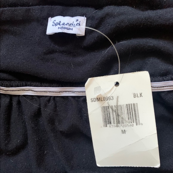 NWT Splendid cross back tank dress black M - Picture 7 of 7